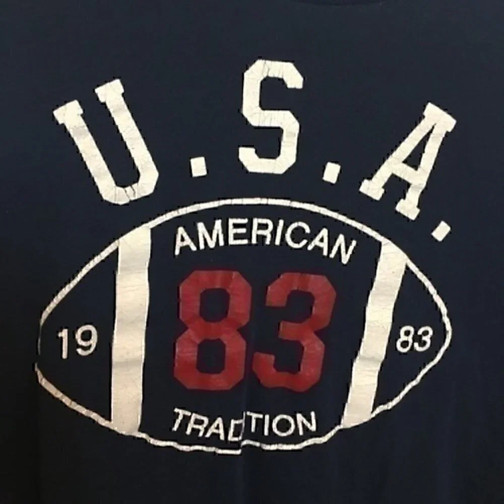 Old Navy boys size 8 medium navy USA football T-shirt NWOT